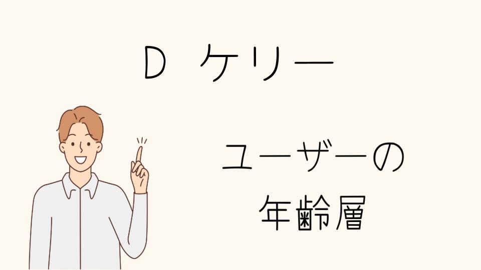 Dケリーの年齢層に合うアイテム選び