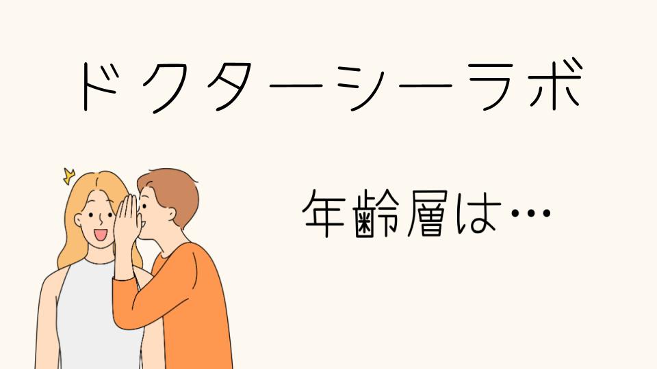 「ドクターシーラボ 年齢層別に選ぶべきアイテム」