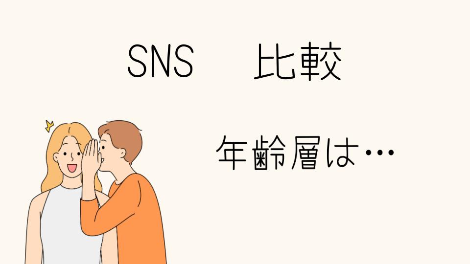 SNSの年齢層比較：各SNSの年齢層をチェック