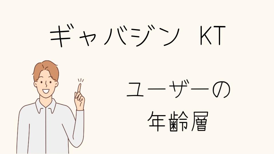 ギャバジンKTの年齢層別の着こなし術